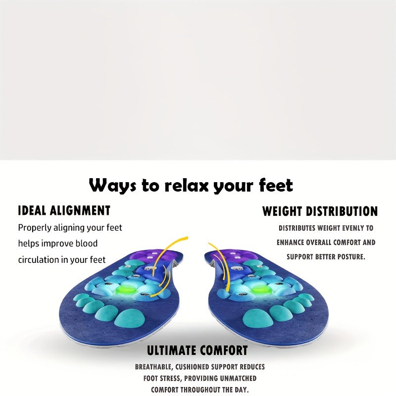 Semelles de Massage Magnétiques  Acupression MAGNETIZEN - Soulagement Pieds Fatigués