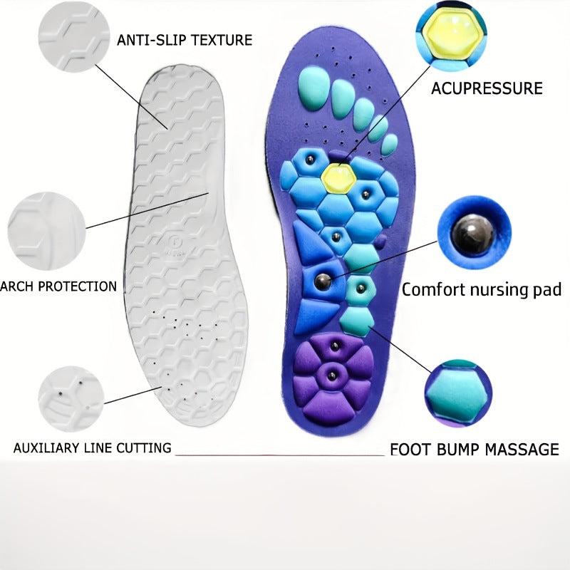 Semelles de Massage Magnétiques  Acupression MAGNETIZEN - Soulagement Pieds Fatigués